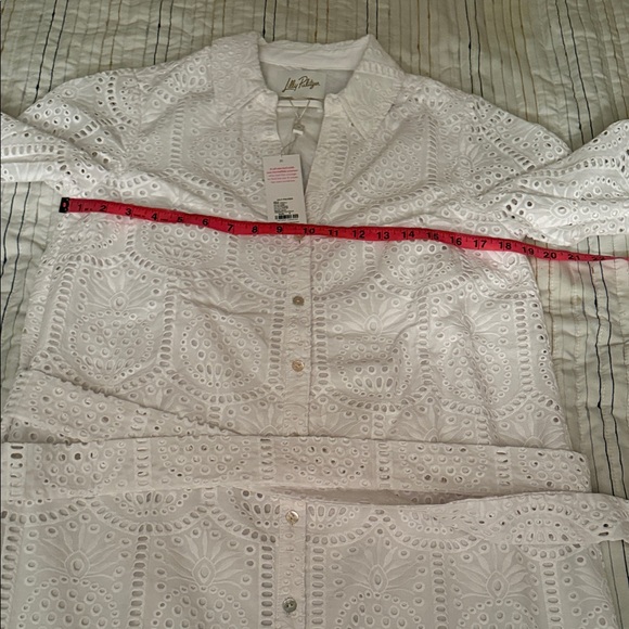 Lilly Pulitzer Eira Midi Shirt dress in Resort White - Picture 9 of 12